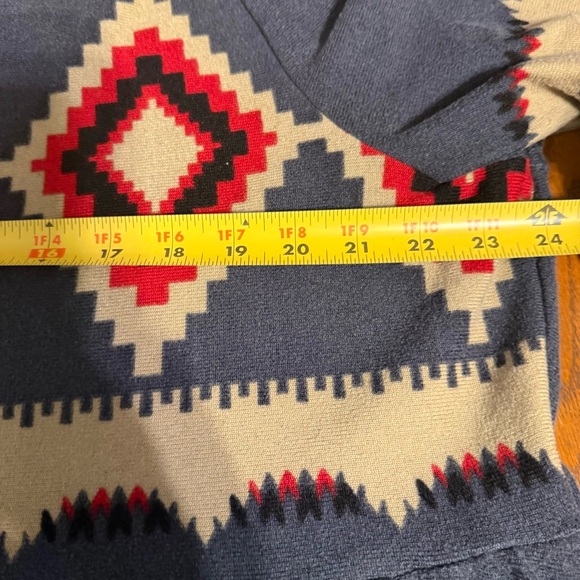 Reborn Southwestern Boho Knee Length Dress Sz 2XL Geometric Print Pockets Flowy - Picture 12 of 15